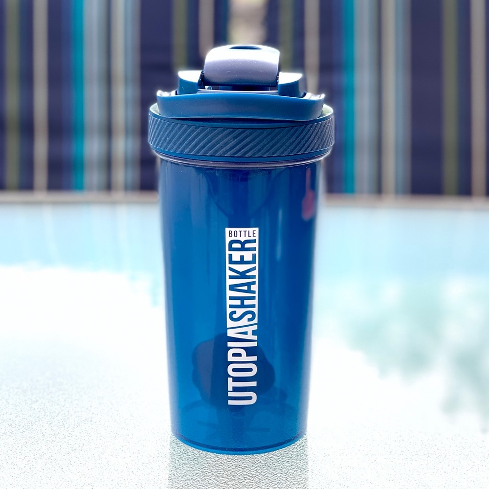 Dark Blue Utopia Shaker Bottle ~ 24 Oz.